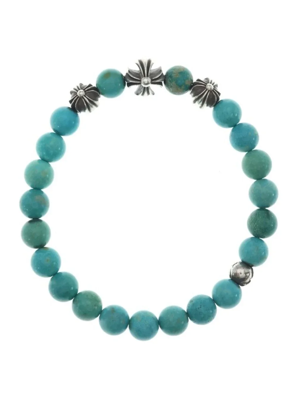 Chrome Hearts 8 Bead Bracelet Ble Turquoise Blue Bracelet